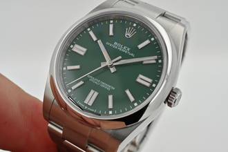 Thumbnail von Rolex Oyster Perpetual 41 Automatik 124300 Green Grün Verde