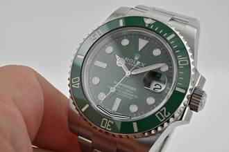Thumbnail von Rolex Submariner Date 116610LV green Hulk LC170 Full Set