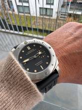 Thumbnail von Panerai Luminor Submersible 1950 3 Days Automatic Left-Hand MINT - Clous-de-Paris Dial - Titanium - PAM00569 - Full Set