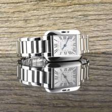 Thumbnail von Cartier Tank Anglaise 3485 - Quarz - Steel - Lady