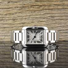 Thumbnail von Cartier Tank Anglaise 3485 - Quarz - Steel - Lady
