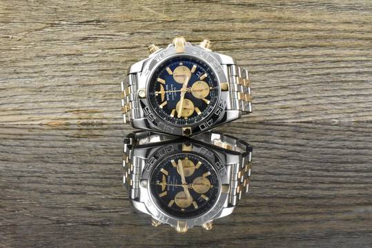  Breitling Chronomat 44 Stahl / Roségold - Black Dial - Full Set - Automatik 