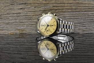 Thumbnail von Omega Speedmaster Date 39MM - Automatic - VINTAGE - Steel Gold