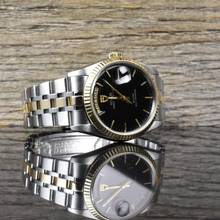 Thumbnail von Tudor Prince Date Day 76213 Black Dial - Stahl Gold - 36mm - Automatik