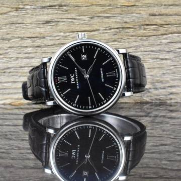  IWC Portofino Automatic 40MM - IW356502 - Zertifikat - unpoliert - Black Dial 