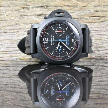  Panerai Luminor 1950 3 Days Chrono Flyback America's Cup Oracle Team - Limited - Ceramica - Full Set 