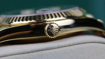 Thumbnail von Rolex Day-Date 40 Yellowgold Black Baguette 228238 - Fullset 2020