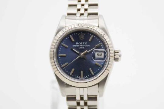 Rolex Lady-Datejust mit blauem Zifferblatt