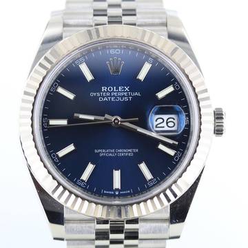 Rolex Datejust 41 REF.126334//FULL SET//2020//JUBILEE//BLUE DIAL//#KS
