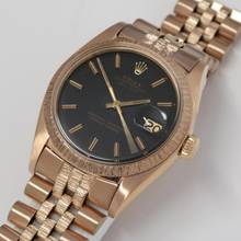 Thumbnail von Rolex Datejust Black Dial Roségold Ref.1607