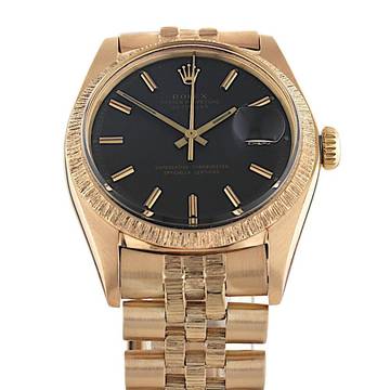 Rolex Datejust Black Dial Roségold Ref.1607