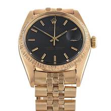 Thumbnail von Rolex Datejust Black Dial Roségold Ref.1607