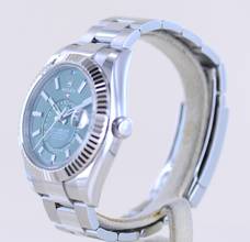 Thumbnail von Rolex Sky-Dweller Stahl Weißgold Herrenuhr 42 mm green Dial B+P New