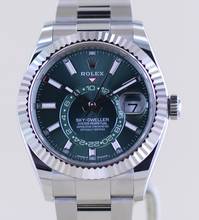Thumbnail von Rolex Sky-Dweller Stahl Weißgold Herrenuhr 42 mm green Dial B+P New