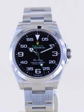 Thumbnail von Rolex Air King Oyster Perpetual Air-King black Dial Green 40mm 126900 Top B+P