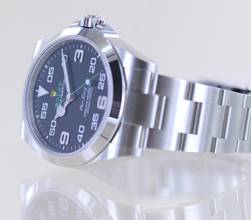 Thumbnail von Rolex Air King Oyster Perpetual Air-King black Dial Green 40mm 126900 Top B+P