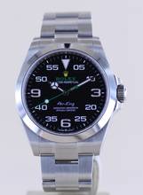 Thumbnail von Rolex Air King Oyster Perpetual Air-King black Dial Green 40mm 126900 Top B+P