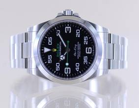 Thumbnail von Rolex Air King Oyster Perpetual Air-King black Dial Green 40mm 126900 Top B+P
