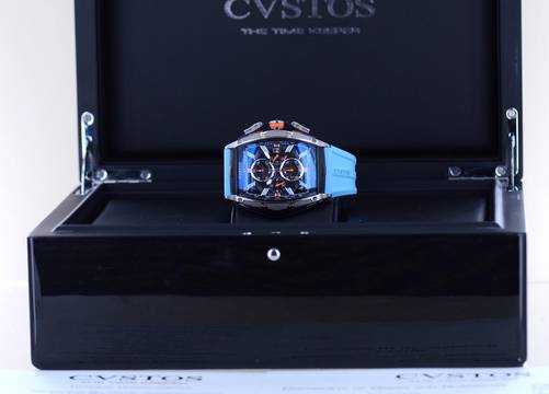  Cvstos Challenge III Chrono-S Orange Blue GT Power Reserve Gulf rar B+P 