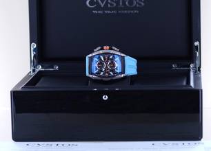  Cvstos Challenge III Chrono-S Orange Blue GT Power Reserve Gulf rar B+P 