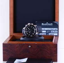 Thumbnail von Blancpain Fifty Fathoms 18K Roségold Chronograph 45mm black dial Automatic Luxus B+P