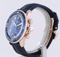 Thumbnail von Blancpain Fifty Fathoms 18K Roségold Chronograph 45mm black dial Automatic Luxus B+P