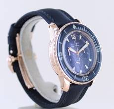 Thumbnail von Blancpain Fifty Fathoms 18K Roségold Chronograph 45mm black dial Automatic Luxus B+P