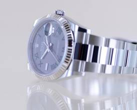 Thumbnail von Rolex Datejust 126234 wimbledon roman dial Oysterband Stahl Weißgold ungetragen