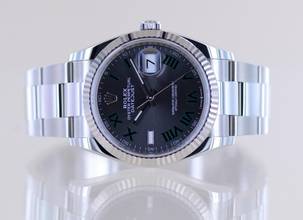 Thumbnail von Rolex Datejust 126234 wimbledon roman dial Oysterband Stahl Weißgold ungetragen