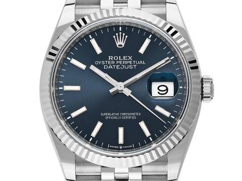  Rolex Datejust 36 Ref.126234 2024 Full Set wie Neu Datejust Stahl 18kt Weißgold Jubilé 