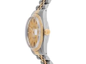 Thumbnail von Rolex Datejust 36 Ref.16013 Bj.1984 Box&Bescreibung sehr gut Vintage Datejust Stahl 18kt Gelbgold open 6/9 Jubilé Armband
