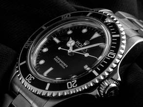 Thumbnail von Rolex Submariner (No Date) Bubble Ref.5513 1965 Box&Beschreibung Original Vintage Unpoliert Submariner no Date Bubble Oyster Armband