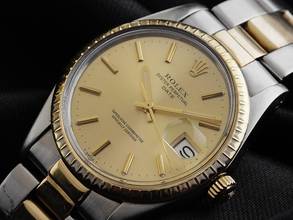 Thumbnail von Rolex Oyster Perpetual Date Ref.1500 1982 Box&Beschreibung sehr gut Vintage Oyster Perpetual Date open 6/9 Oyster Armband
