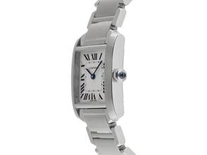 Thumbnail von Cartier Tank Française MM Medium Modell Ref.2465 2002 Box&Beschreibung sehr gut Vintage Tank Francaise MM Medium Modell