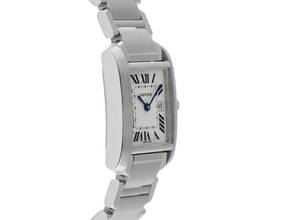 Thumbnail von Cartier Tank Française MM Medium Modell Ref.2465 2002 Box&Beschreibung sehr gut Vintage Tank Francaise MM Medium Modell