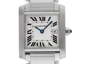 Thumbnail von Cartier Tank Française MM Medium Modell Ref.2465 2002 Box&Beschreibung sehr gut Vintage Tank Francaise MM Medium Modell