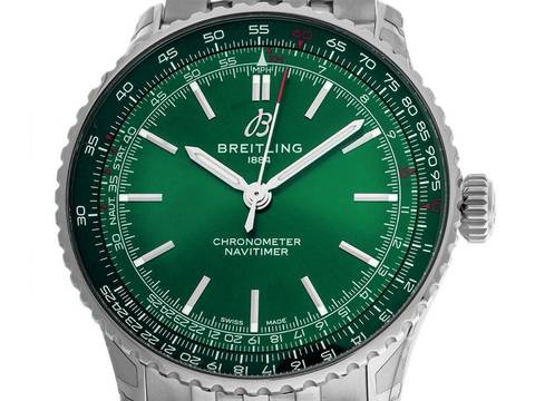 Breitling Navitimer Ref.A17329371L1A1 2026 Full Set Ungetragen Navitimer Automatic Green Dial 