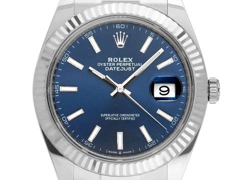  Rolex Datejust 41 Ref.126334 Bj.2022 Full Set Ungetragen Datejust Stahl 18kt Weißgold 