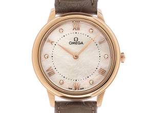 Thumbnail von Omega De Ville Prestige Ref.434.53.30.60.55.001 2025 Full Set Ungetragen De Ville Prestige 18kt Sedna™-Gold Diamanten Perlmutt
