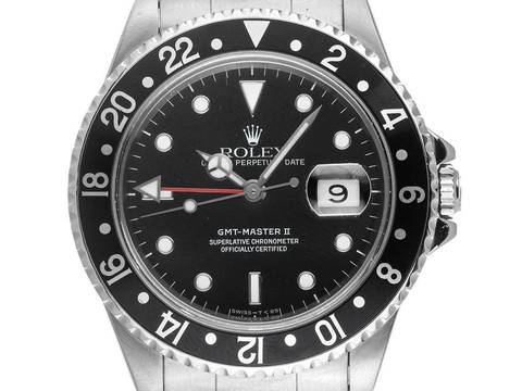  Rolex GMT-Master II Ref.16710 1995 Full Set Original Vintage Unpoliert GMT Master II Fat 4 Oyster Armband 