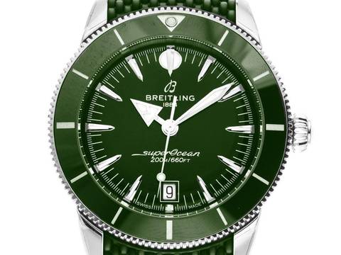  Breitling Superocean Heritage 42 Ref.AB3111361L1S1 Bj.2026 Full Set Ungetragen Superocean Heritage B31 Automatic 42 Kautschuk Faltschließe Green Dial 