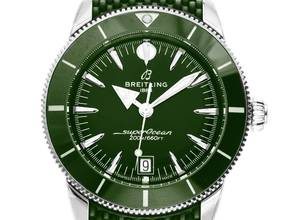 Thumbnail von Breitling Superocean Heritage 42 Ref.AB3111361L1S1 Bj.2026 Full Set Ungetragen Superocean Heritage B31 Automatic 42 Kautschuk Faltschließe Green Dial