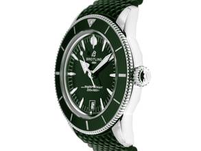 Thumbnail von Breitling Superocean Heritage 42 Ref.AB3111361L1S1 Bj.2026 Full Set Ungetragen Superocean Heritage B31 Automatic 42 Kautschuk Faltschließe Green Dial