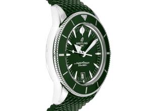 Thumbnail von Breitling Superocean Heritage 42 Ref.AB3111361L1S1 Bj.2026 Full Set Ungetragen Superocean Heritage B31 Automatic 42 Kautschuk Faltschließe Green Dial
