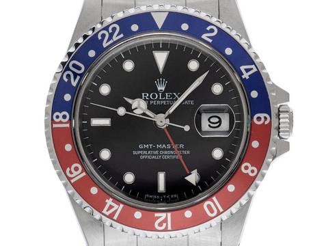  Rolex GMT-Master Pepsi Ref.16700 Bj.1995 Full Set wie Neu Vintage GMT Master Pepsi Oyster Armband 