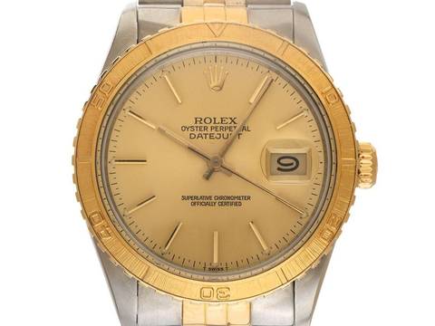  Rolex Datejust Turn-O-Graph Turn-O-Graph Ref.16253 1982 LC 100 Full Set Original Vintage Unpoliert Datejust Turn-O-Graph Stahl 18kt Gelbgold open 6/9 Jubilé Armband 