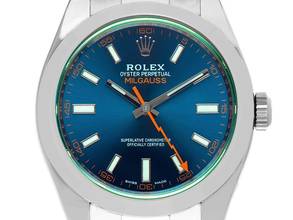 Thumbnail von Rolex Milgauss Elektroblau Ref.116400GV Bj.2022 Full Set wie Neu Vintage Milgauss GV Elektroblau