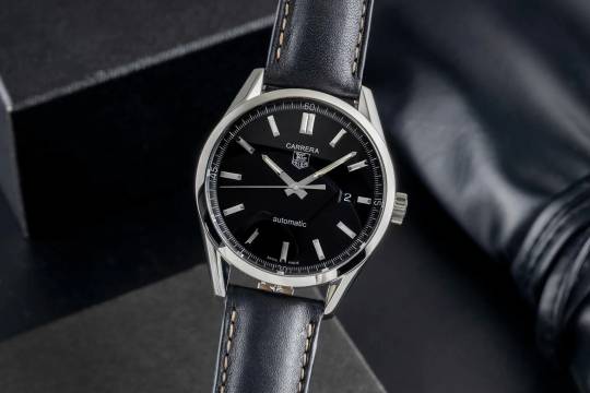  TAG Heuer Carrera Calibre 5 Edelstahl Automatik Herrenuhr Ref. WV211B-1 B&P 2011 