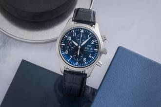 Thumbnail von IWC Fliegeruhr Chronograph Schaffhausen Fliegeruhr Chronograph Automatik Stahl Ref. IW371701