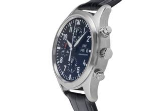 Thumbnail von IWC Fliegeruhr Chronograph Schaffhausen Fliegeruhr Chronograph Automatik Stahl Ref. IW371701